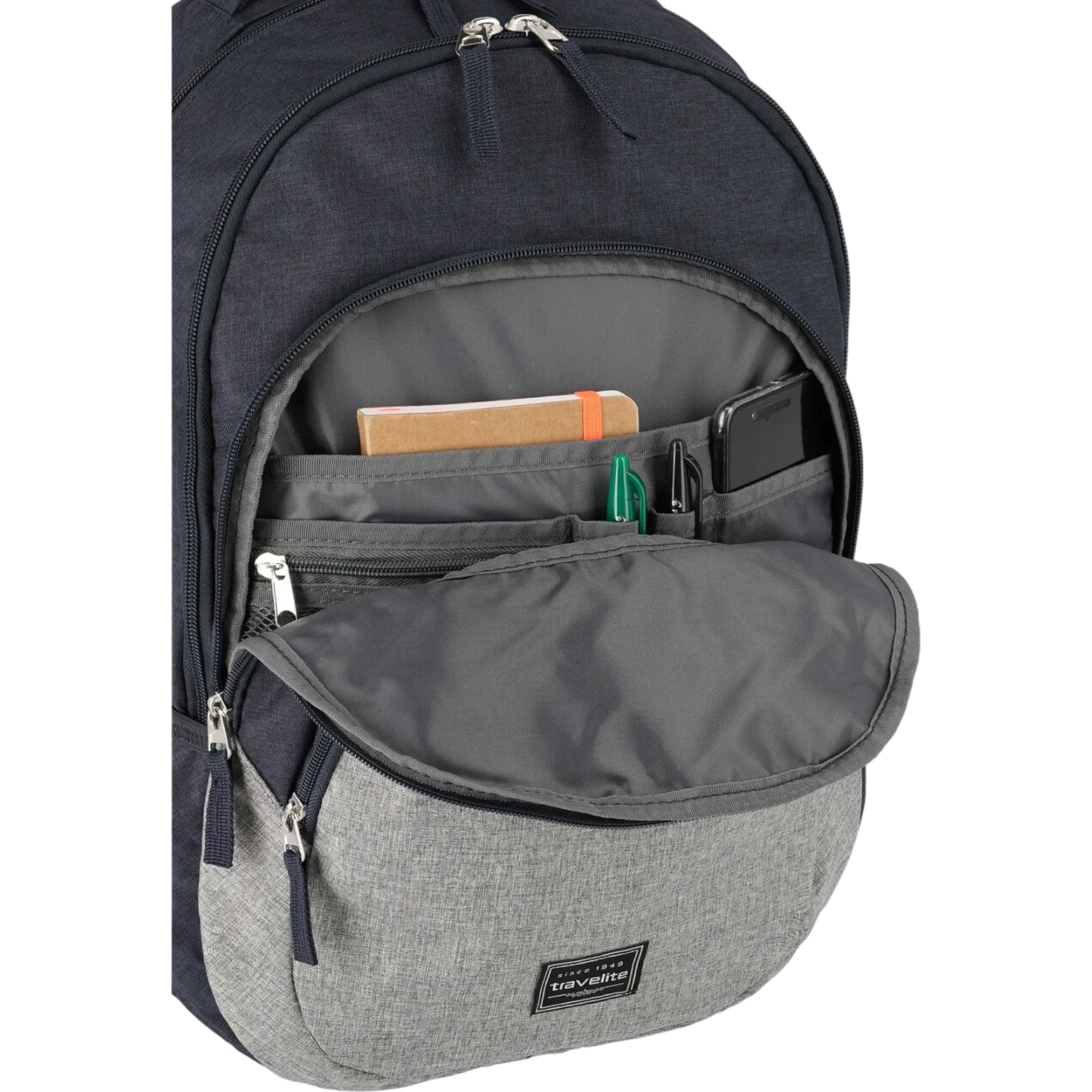Travelite Basics Freizeit Rucksack 45 cm -Marine/Grau KOFFER-PLUS.COM