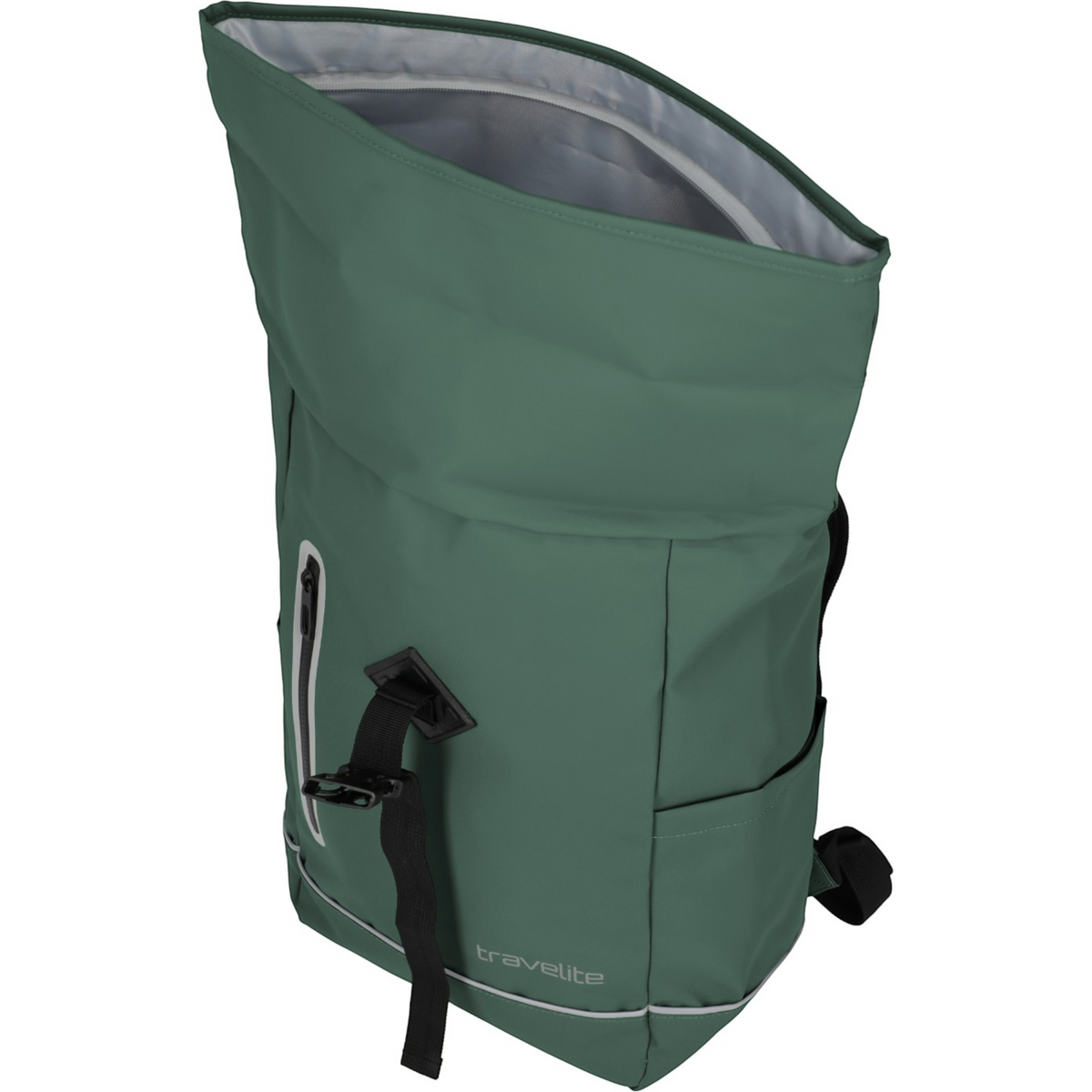 Travelite Basics Rollup Rucksack aus Plane 48 cm -Pine Green KOFFER-PLUS.COM