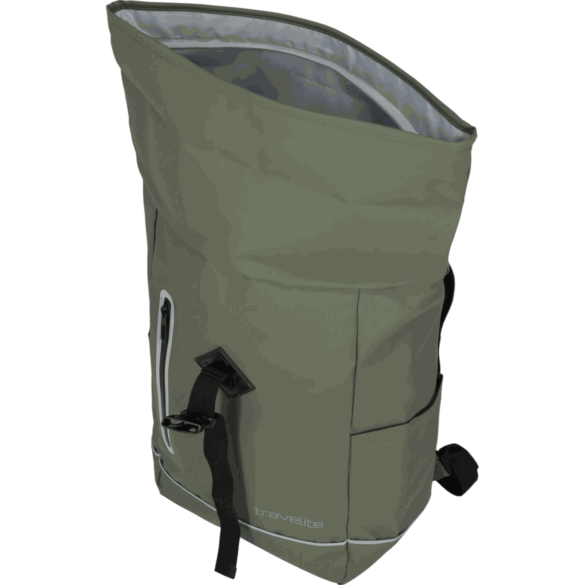 Travelite Basics Rollup Rucksack aus Plane 48 cm -Olive KOFFER-PLUS.COM
