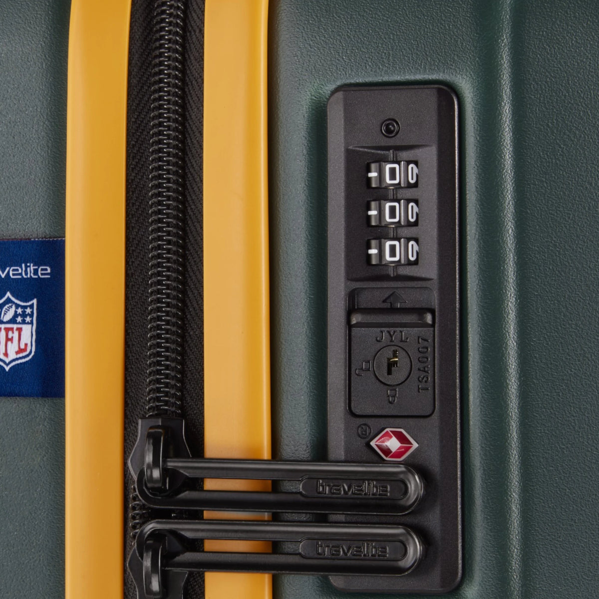 Travelite X NFL 4-Rollen-Trolley 76 cm -Green Bay Packers