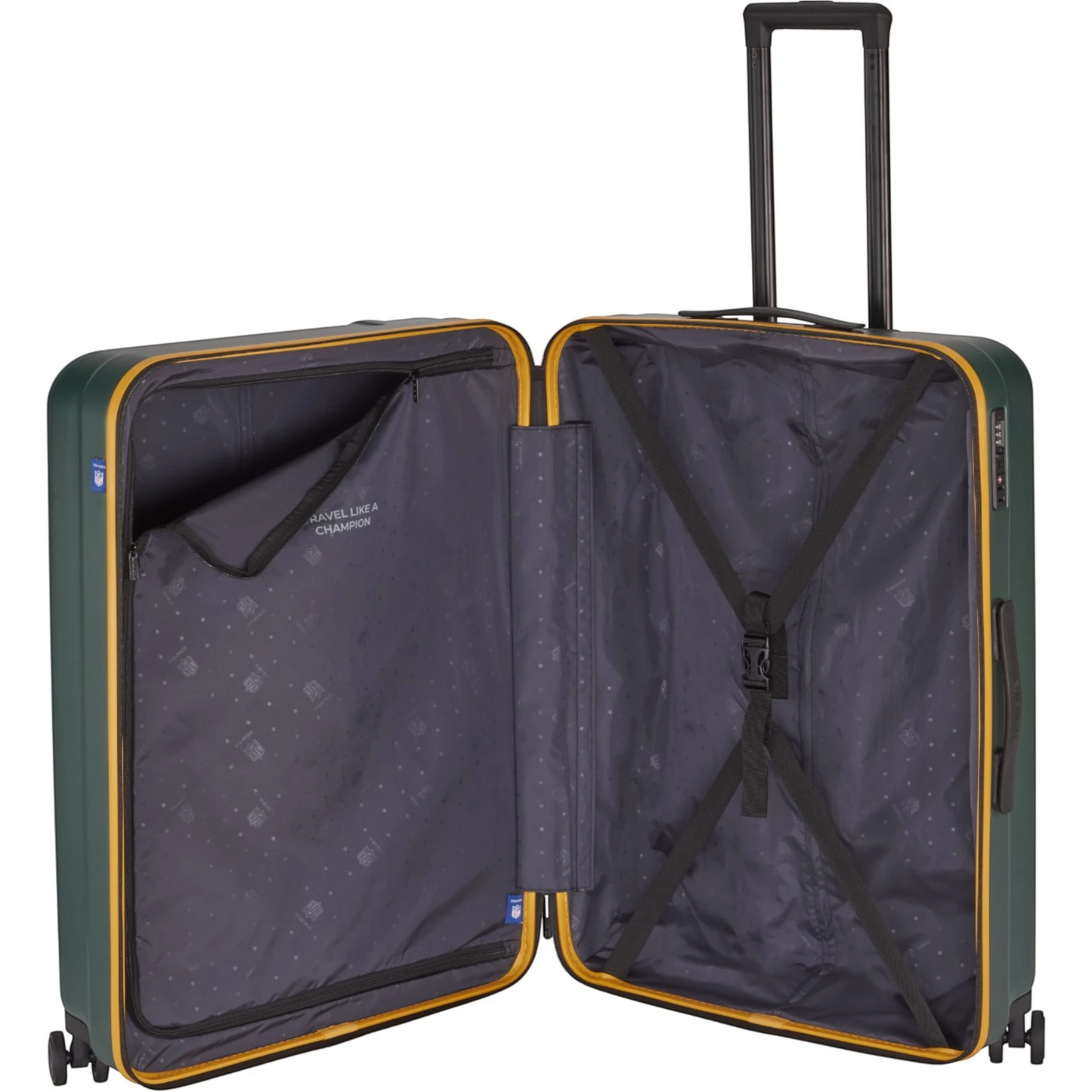 Travelite X NFL 4-Rollen-Trolley 76 cm -Green Bay Packers