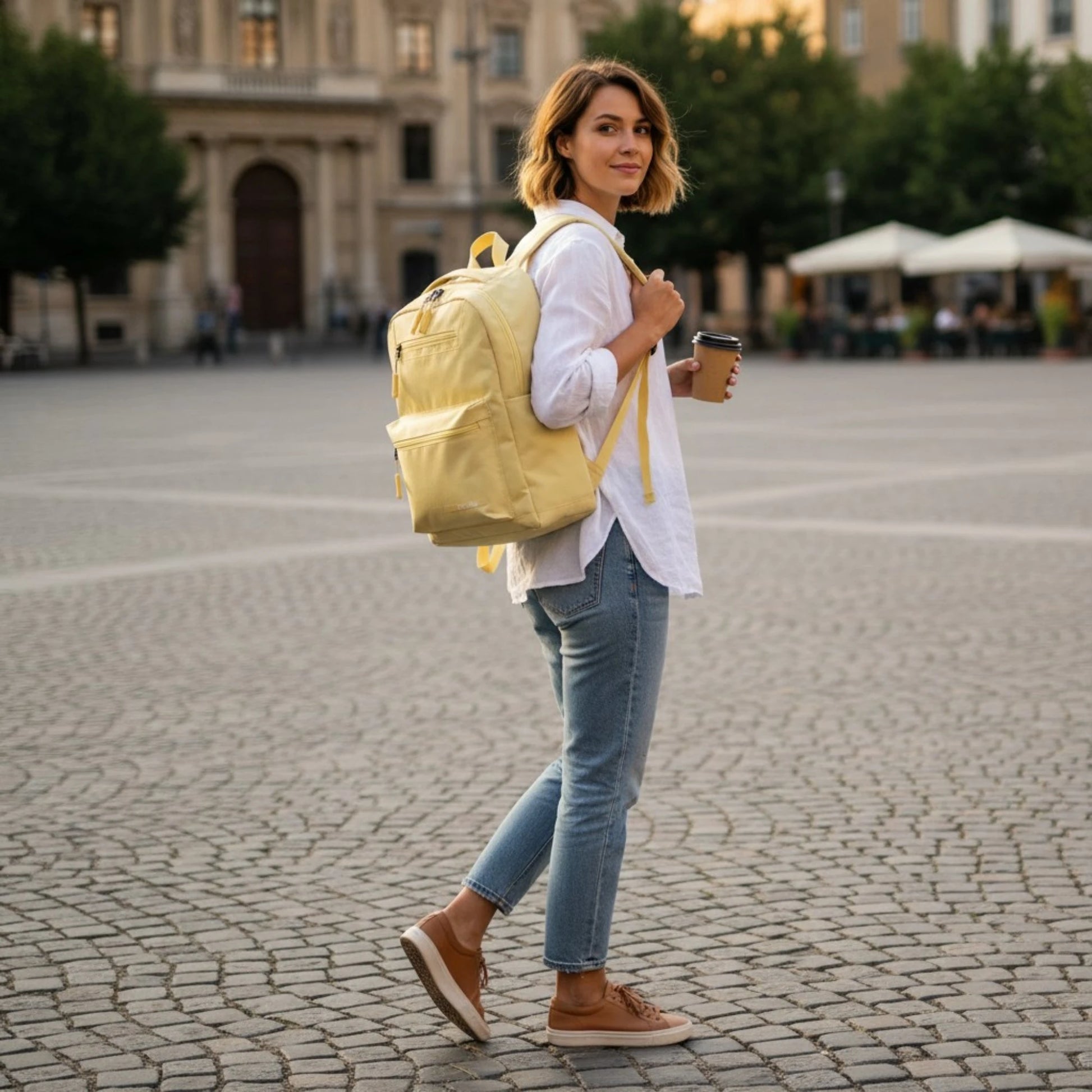 Travelite Kick Off Freizeit-Rucksack M 40 cm -Yellow KOFFER-PLUS.COM