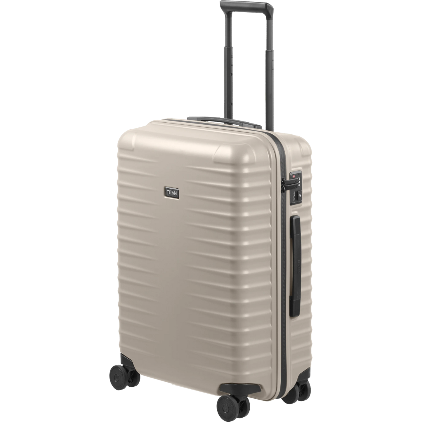 TITAN UPGRADE 4-Rad-Trolley M 65 cm -Moonstone Grey KOFFER-PLUS.COM