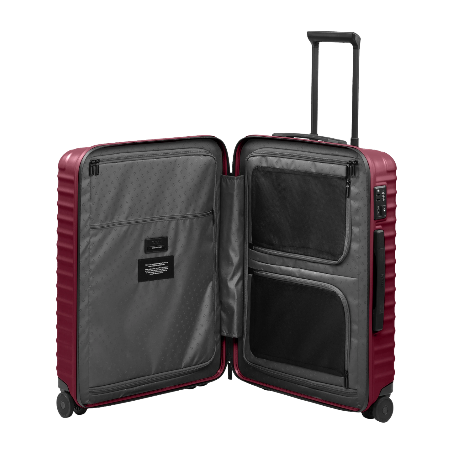 TITAN UPGRADE 4-Rad-Trolley M 65 cm -Emberwood Red KOFFER-PLUS.COM