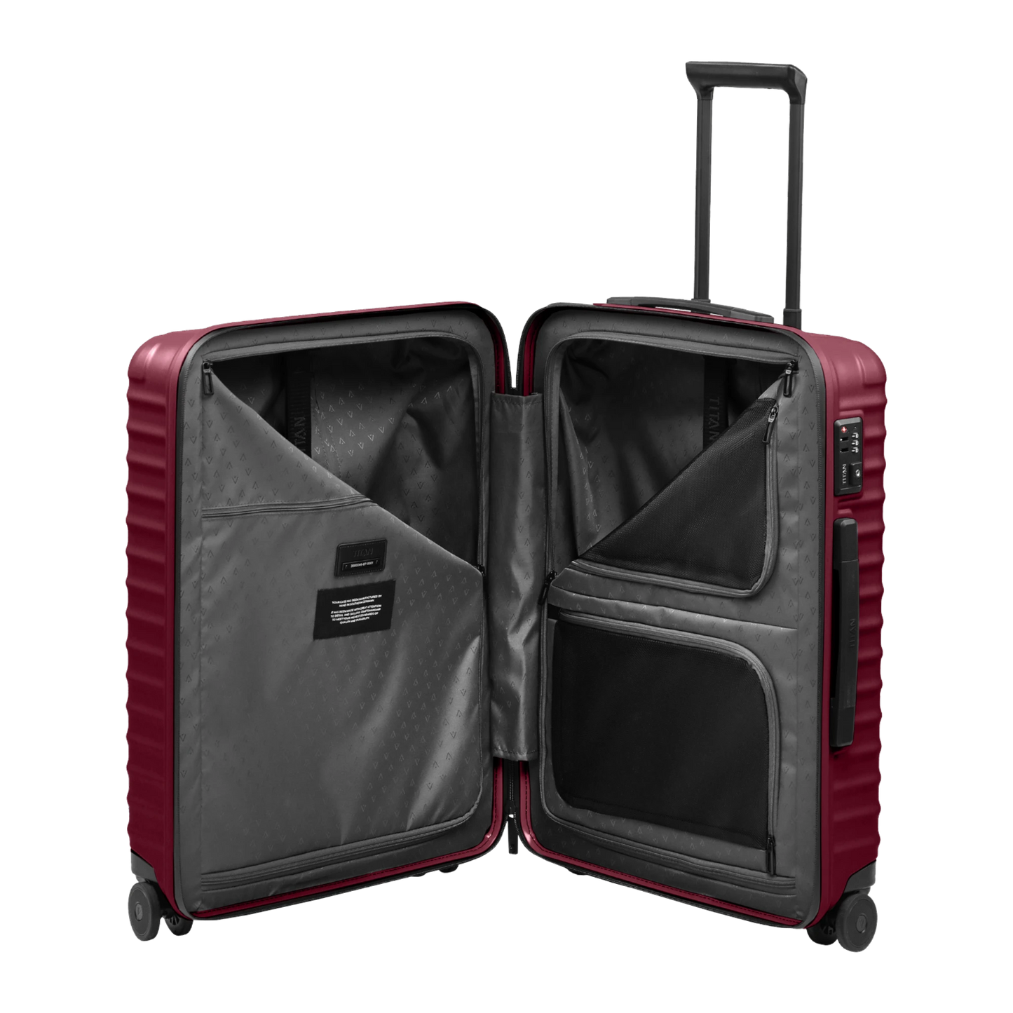 TITAN UPGRADE 4-Rad-Trolley M 65 cm -Emberwood Red KOFFER-PLUS.COM