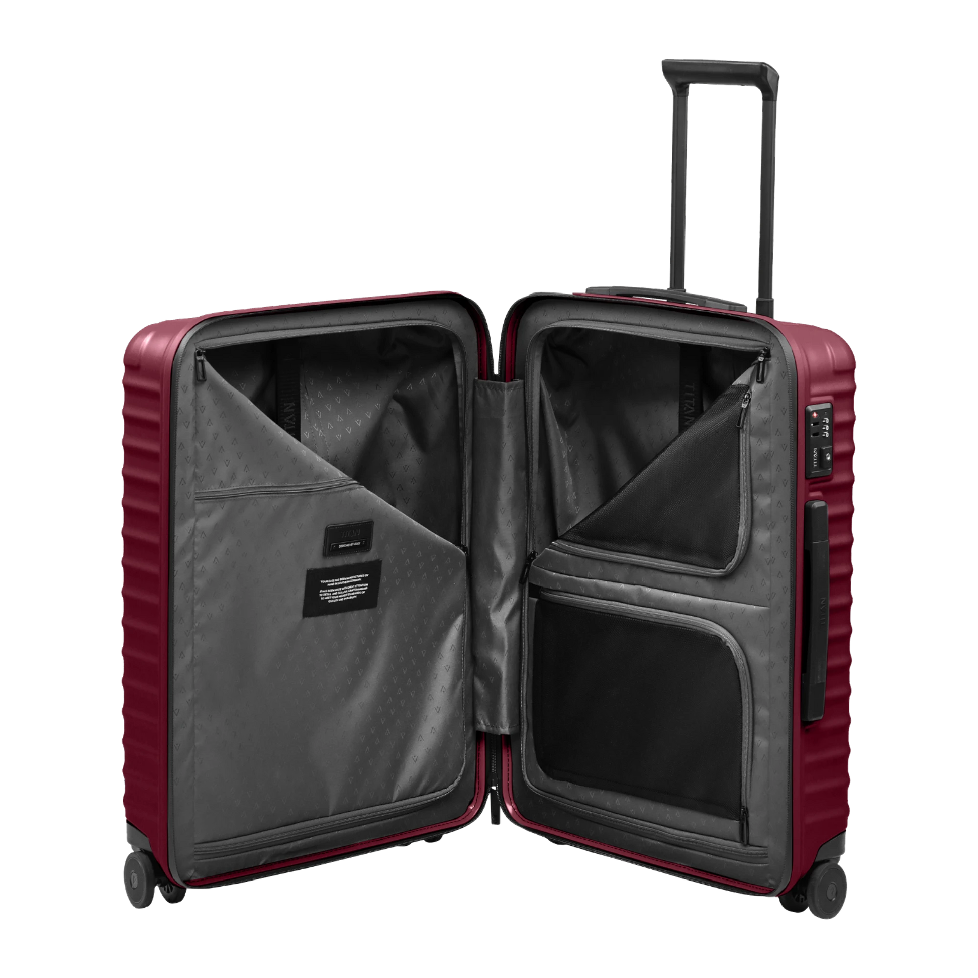 TITAN UPGRADE 4-Rad-Trolley M 65 cm -Emberwood Red KOFFER-PLUS.COM