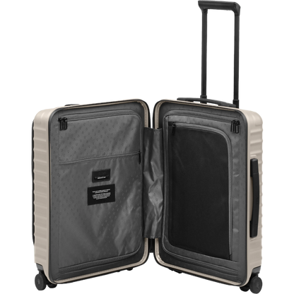 TITAN UPGRADE 4-Rad-Bordtrolley S+ mit Vortasche 55 cm -Moonstone Grey KOFFER-PLUS.COM