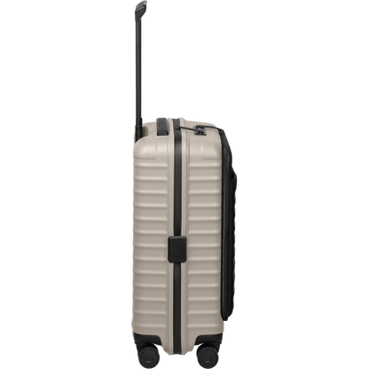 TITAN UPGRADE 4-Rad-Bordtrolley S+ mit Vortasche 55 cm -Moonstone Grey KOFFER-PLUS.COM