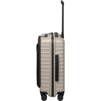 TITAN UPGRADE 4-Rad-Bordtrolley S+ mit Vortasche 55 cm -Moonstone Grey KOFFER-PLUS.COM