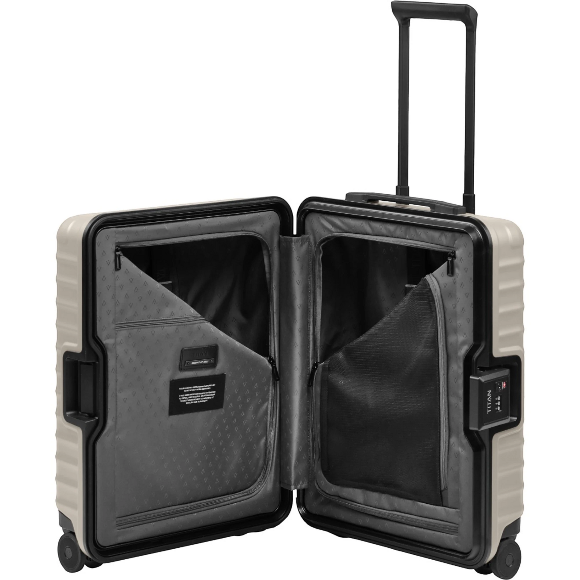 TITAN OVERSEAS 4-Rad-Handgepäck-Trolley S+ 55 cm -Moonstone Grey KOFFER-PLUS.COM