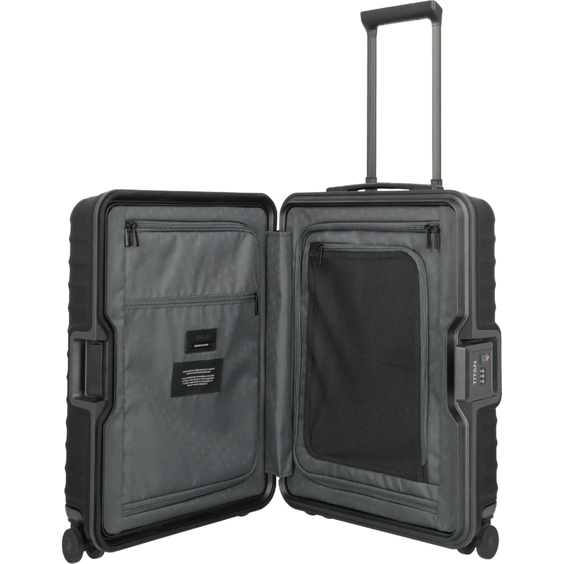 TITAN OVERSEAS 4-Rad-Kabinentrolley S 55 cm -Nightshade Black KOFFER-PLUS.COM