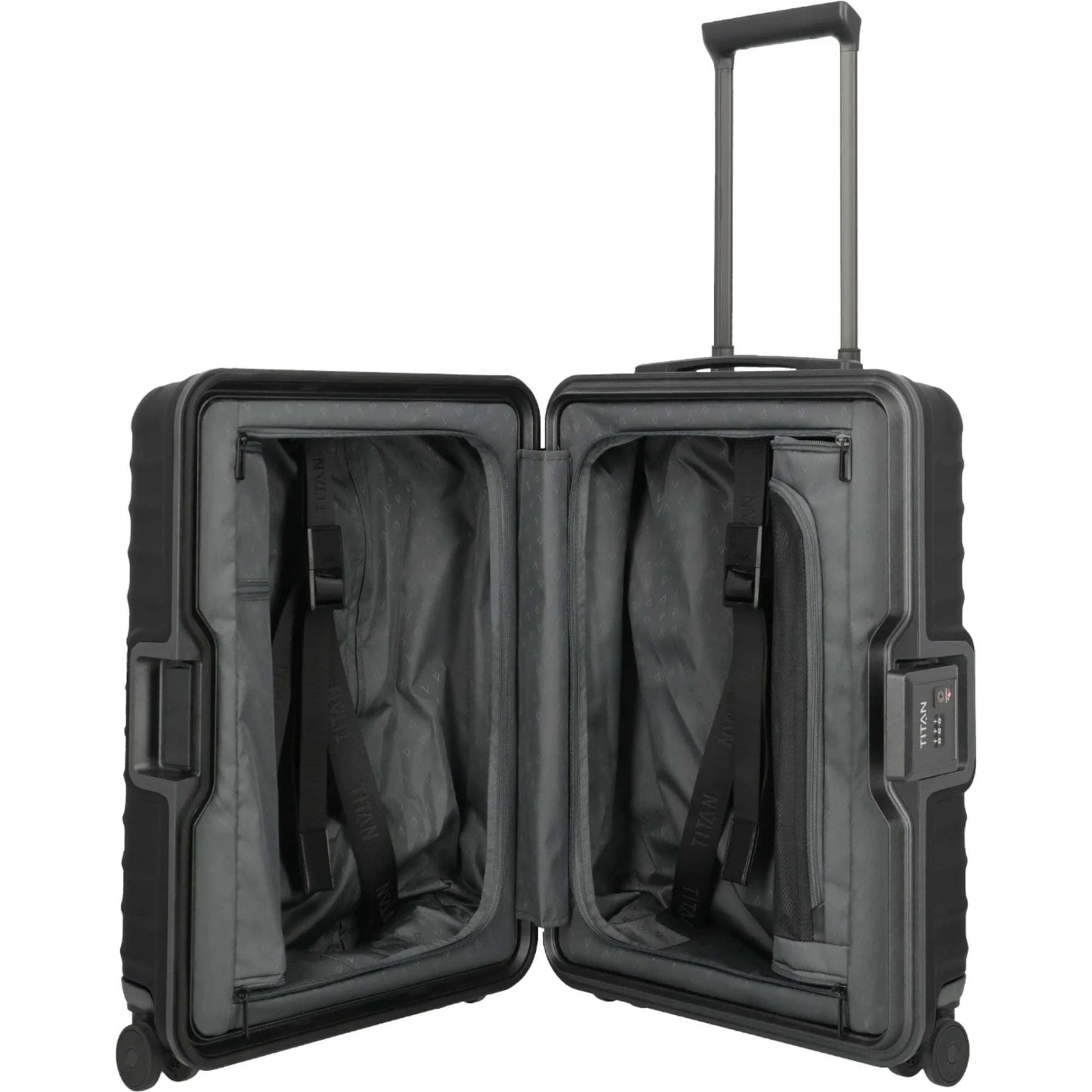 TITAN OVERSEAS 4-Rad-Kabinentrolley S 55 cm -Nightshade Black KOFFER-PLUS.COM
