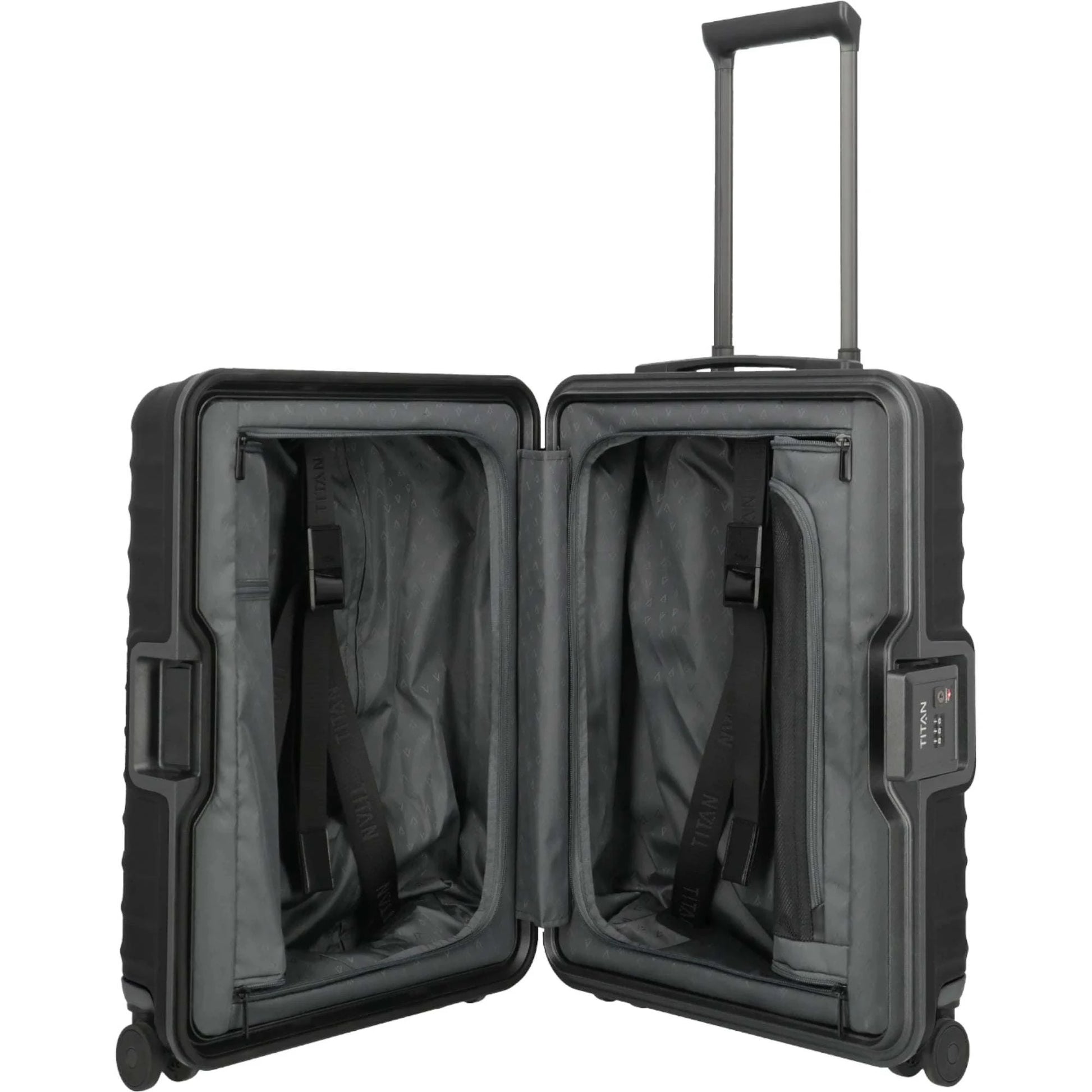TITAN OVERSEAS 4-Rad-Kabinentrolley S 55 cm -Nightshade Black KOFFER-PLUS.COM