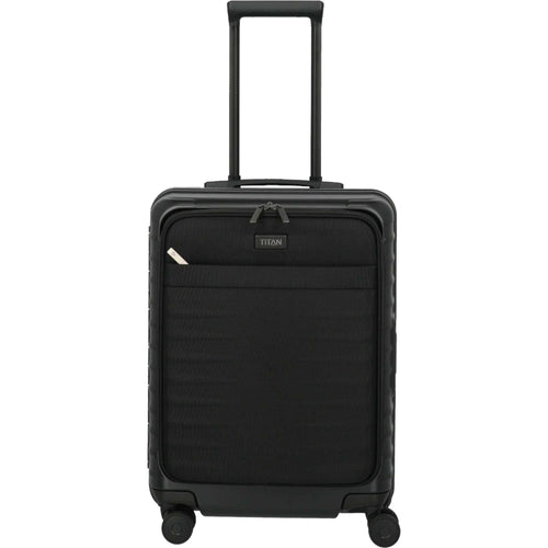 TITAN OVERSEAS 4-Rad-Bordtrolley S+ mit Vortasche 55 cm -Nightshade black