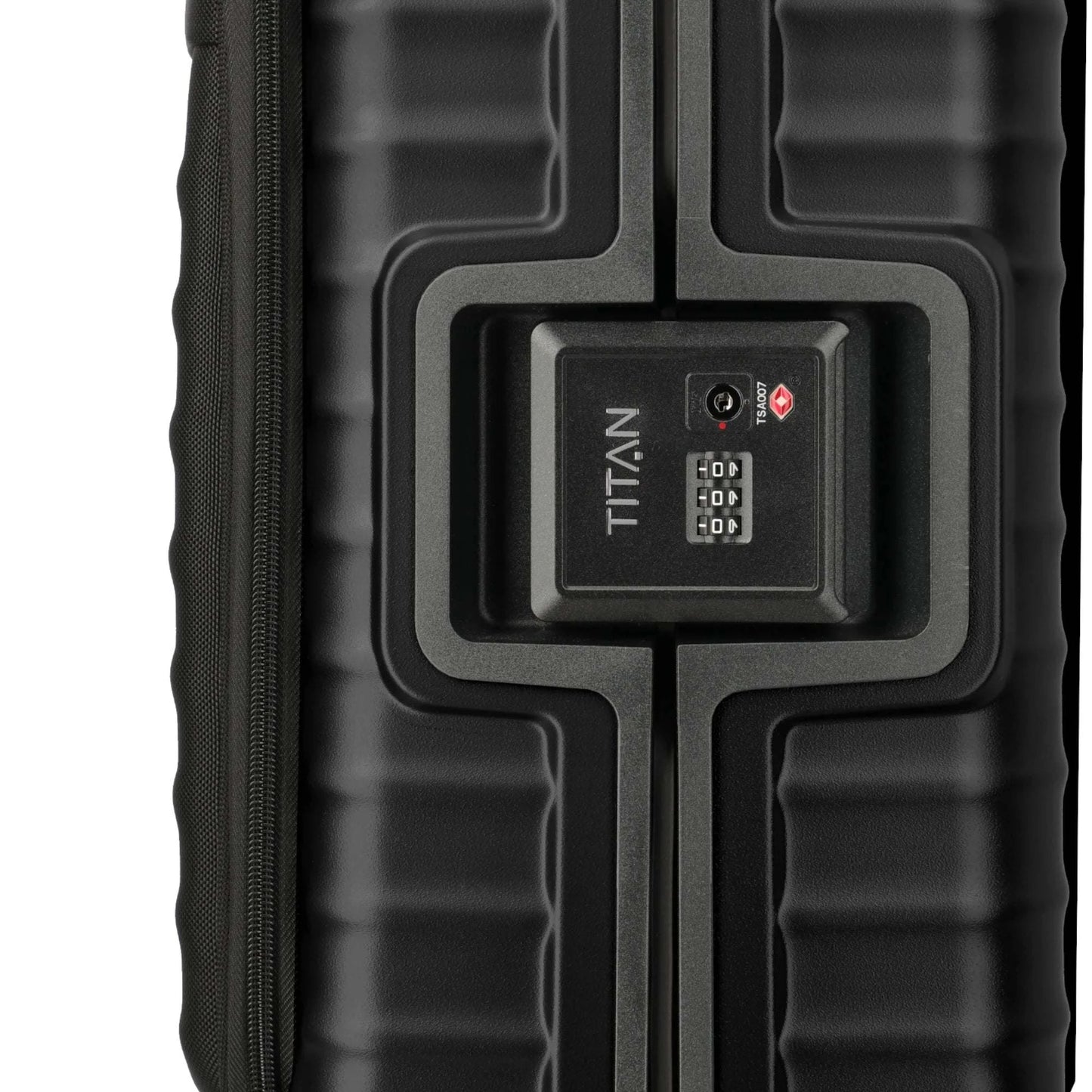 TITAN OVERSEAS 4-Rad-Bordtrolley S+ mit Vortasche 55 cm -Nightshade black KOFFER-PLUS.COM