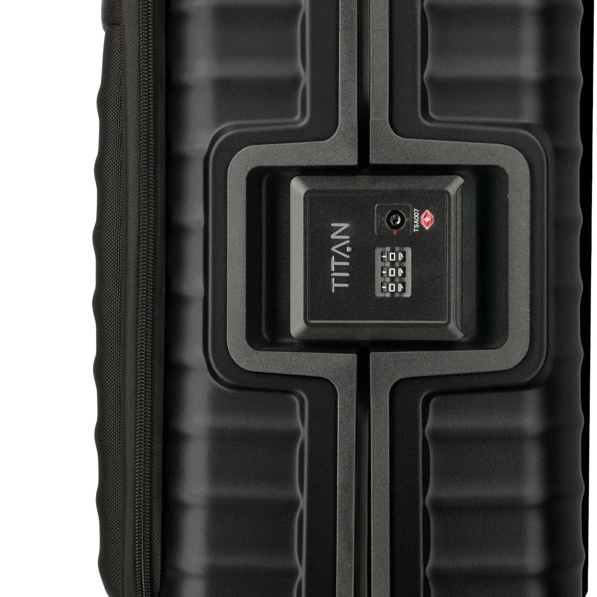 TITAN OVERSEAS 4-Rad-Bordtrolley S+ mit Vortasche 55 cm -Nightshade black KOFFER-PLUS.COM