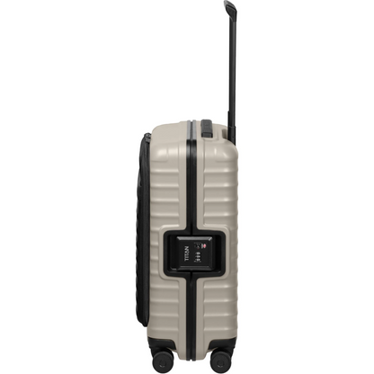 TITAN OVERSEAS 4-Rad-Bordtrolley S+ mit Vortasche 55 cm -Moonstone Grey KOFFER-PLUS.COM