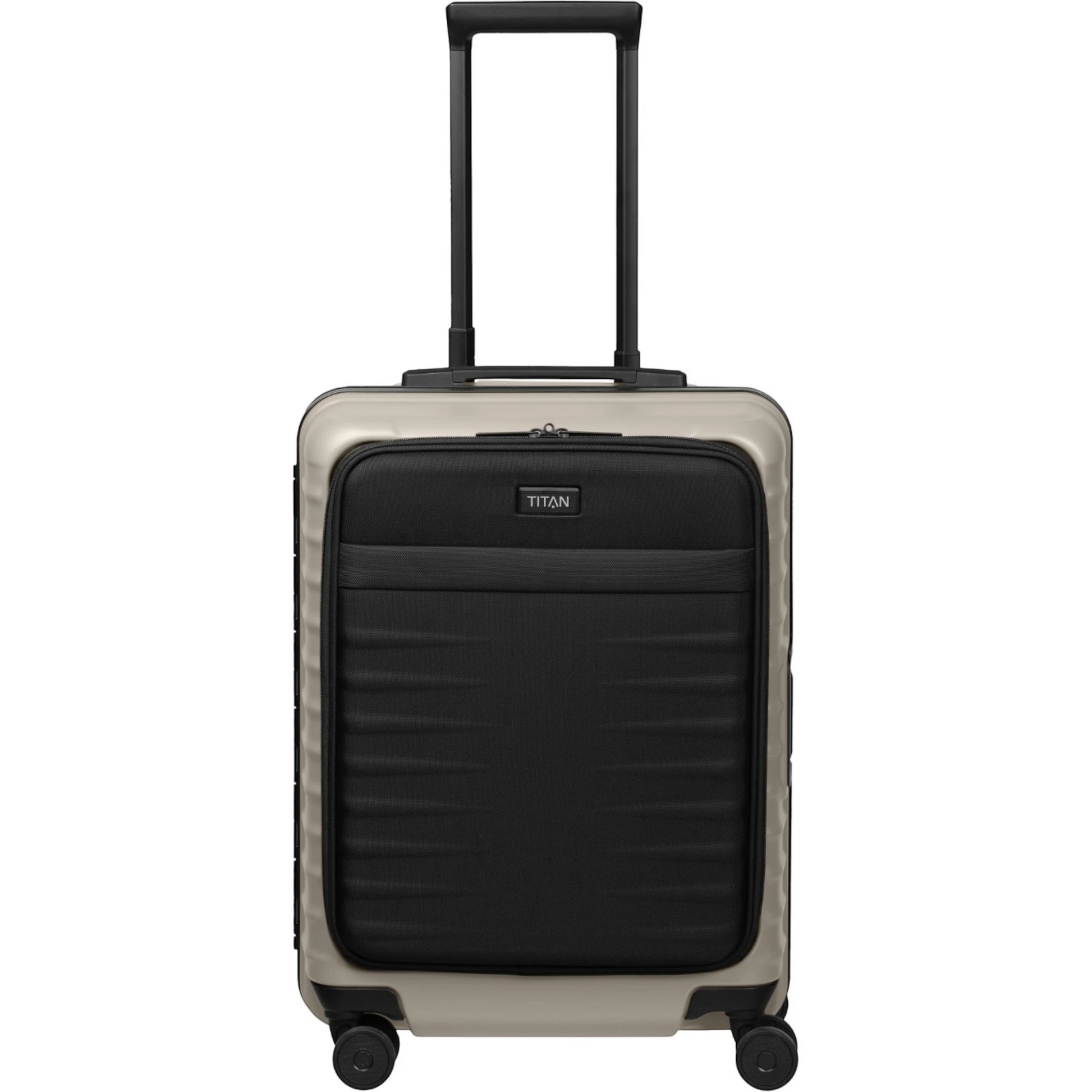 TITAN OVERSEAS 4-Rad-Bordtrolley S+ mit Vortasche 55 cm -Moonstone Grey KOFFER-PLUS.COM