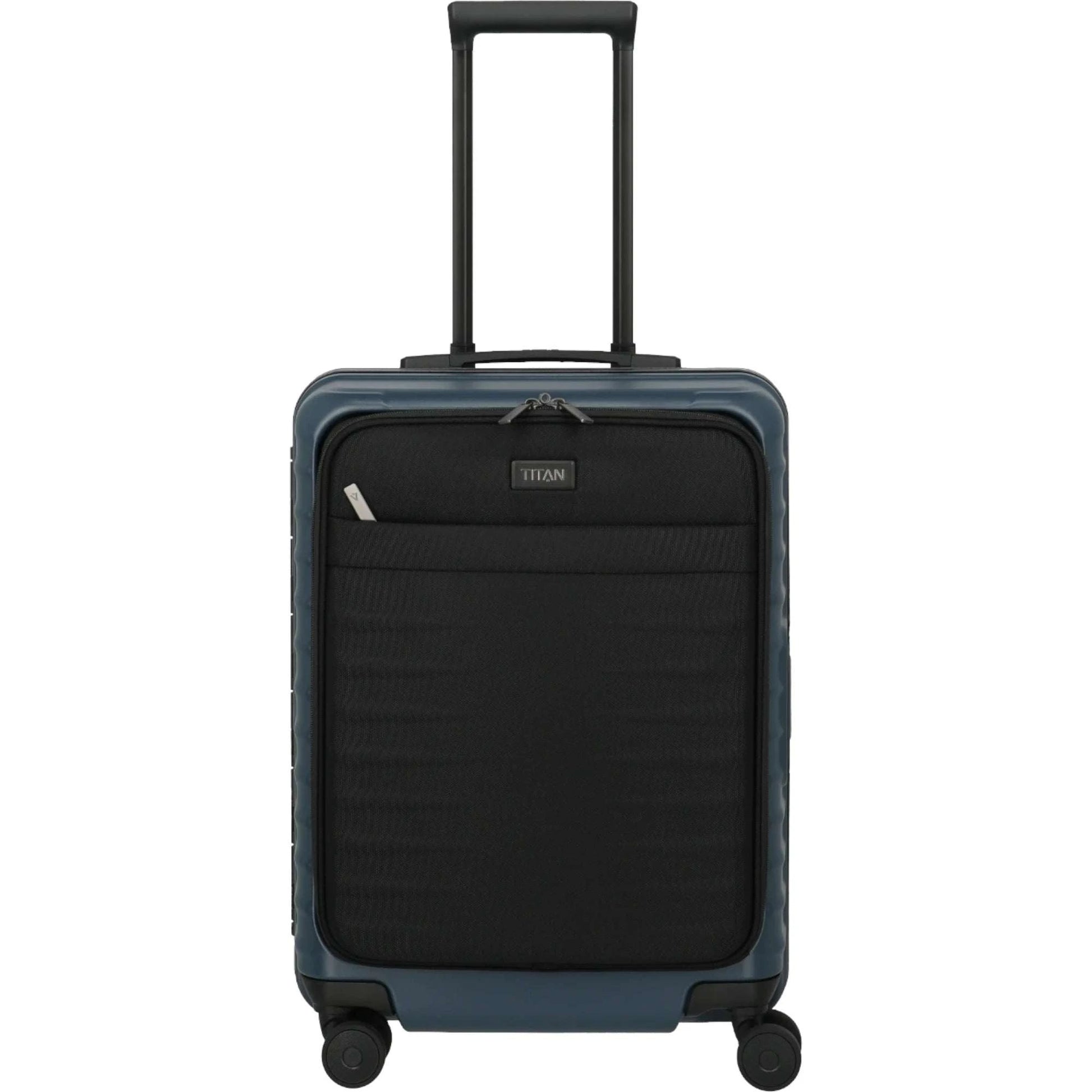 TITAN OVERSEAS 4-Rad-Bordtrolley S+ mit Vortasche 55 cm -Midnight blue KOFFER-PLUS.COM