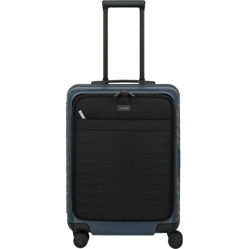 TITAN OVERSEAS 4-Rad-Bordtrolley S+ mit Vortasche 55 cm -Midnight blue