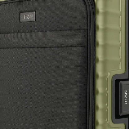 TITAN OVERSEAS 4-Rad-Bordtrolley S+ mit Vortasche 55 cm -Forest Green KOFFER-PLUS.COM