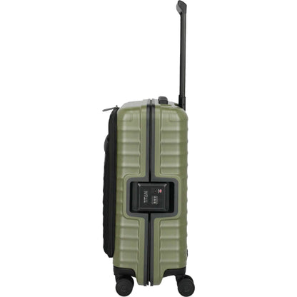 TITAN OVERSEAS 4-Rad-Bordtrolley S+ mit Vortasche 55 cm -Forest Green KOFFER-PLUS.COM