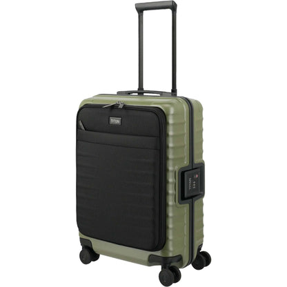 TITAN OVERSEAS 4-Rad-Bordtrolley S+ mit Vortasche 55 cm -Forest Green KOFFER-PLUS.COM