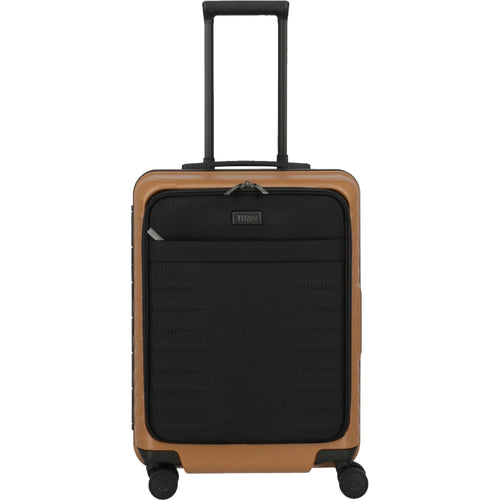 TITAN OVERSEAS 4-Rad-Bordtrolley S+ mit Vortasche 55 cm -Canyon bronze
