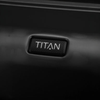 TITAN ETERNITY 4-Rollen-Kabinentrolley aus Aluminium 55 cm -black KOFFER-PLUS.COM