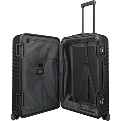 TITAN ETERNITY 4-Rollen-Trolley aus Aluminium L 75 cm -Black KOFFER-PLUS.COM