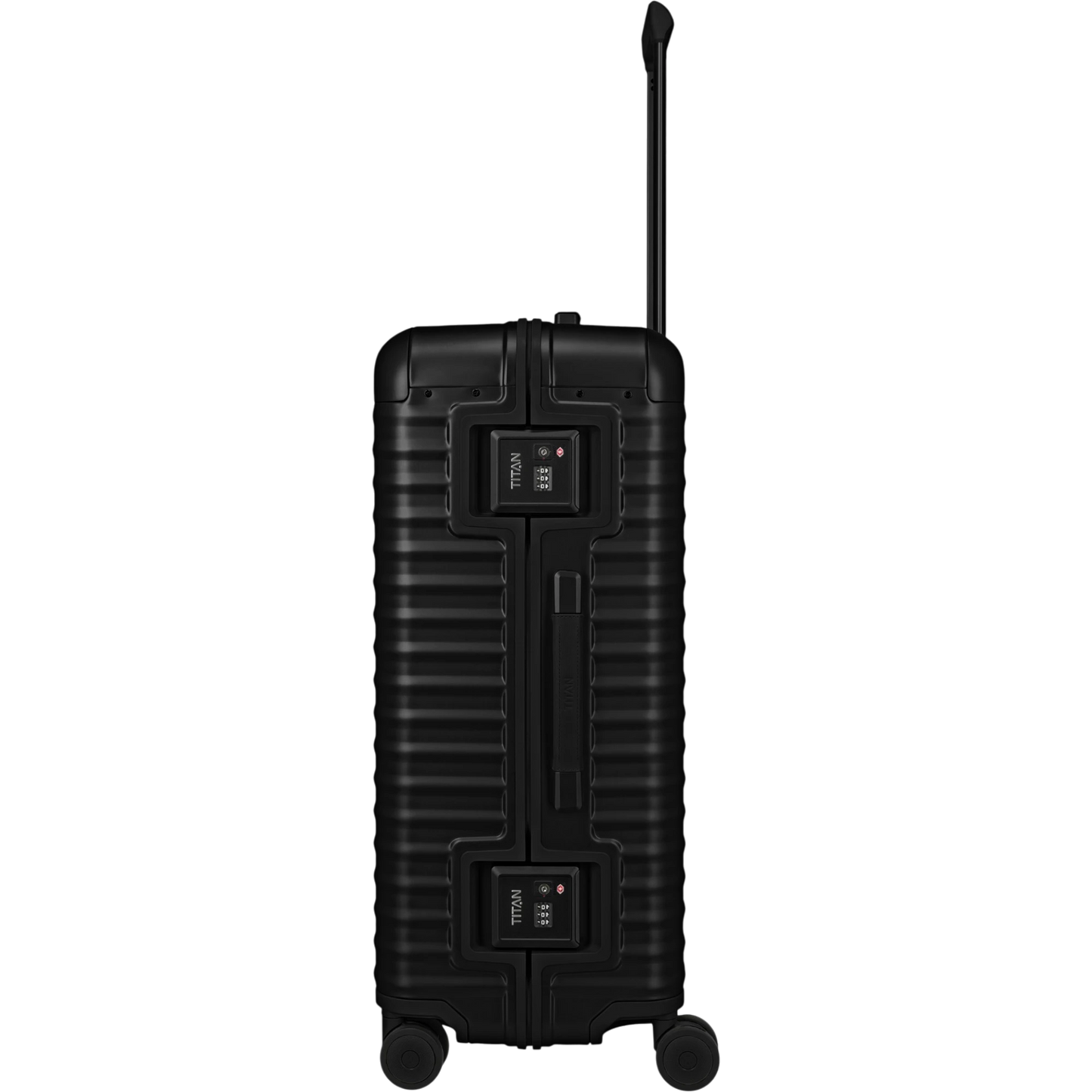 TITAN ETERNITY 4-Rollen-Trolley aus Aluminium L 75 cm -Black KOFFER-PLUS.COM