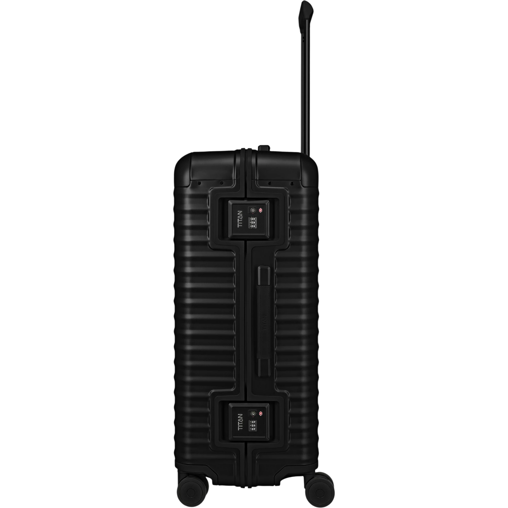 TITAN ETERNITY 4-Rollen-Trolley aus Aluminium L 75 cm -Black KOFFER-PLUS.COM