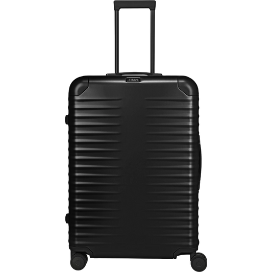 TITAN ETERNITY 4-Rollen-Trolley aus Aluminium L 75 cm -Black KOFFER-PLUS.COM