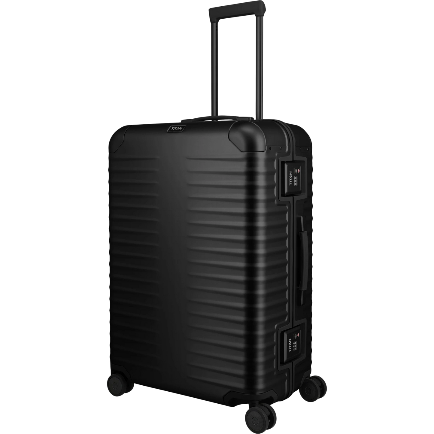 TITAN ETERNITY 4-Rollen-Trolley aus Aluminium L 75 cm -Black KOFFER-PLUS.COM