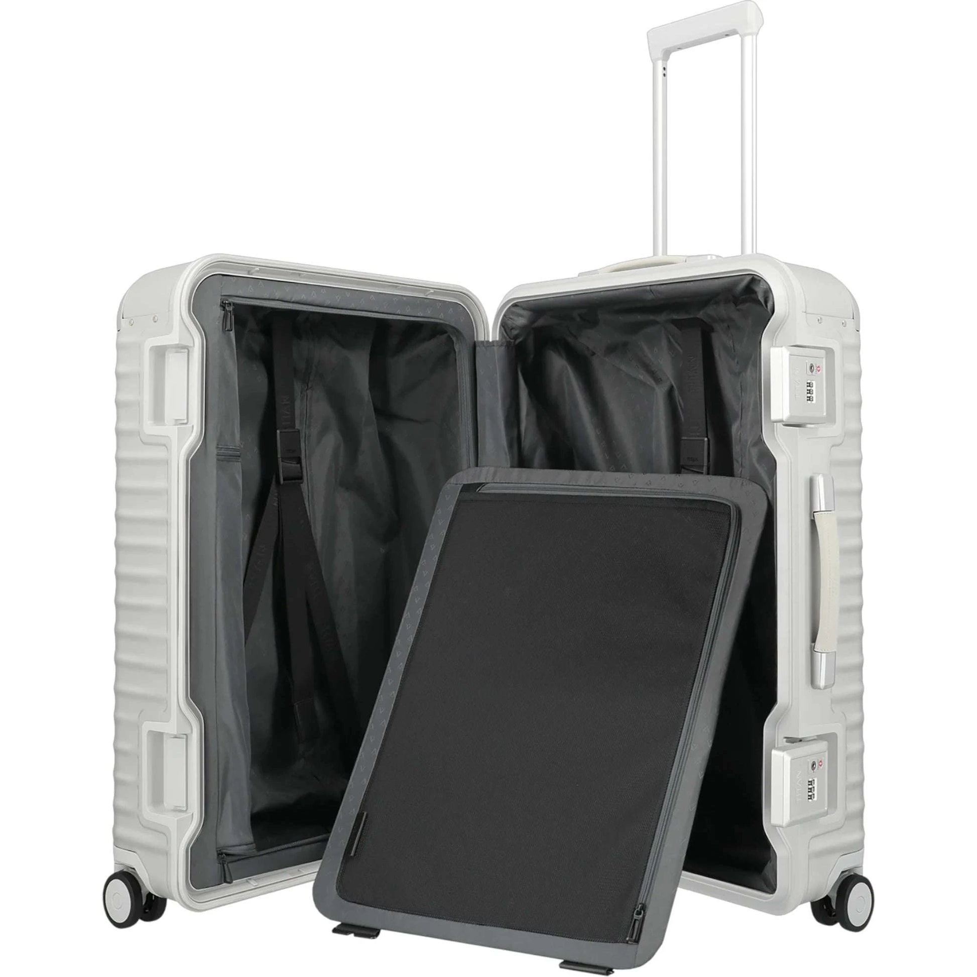 TITAN ETERNITY 4-Rollen-Trolley aus Aluminium L 75 cm -silver KOFFER-PLUS.COM