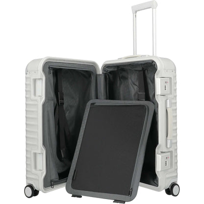 TITAN ETERNITY 4-Rollen-Trolley aus Aluminium M+ 69 cm -silver KOFFER-PLUS.COM