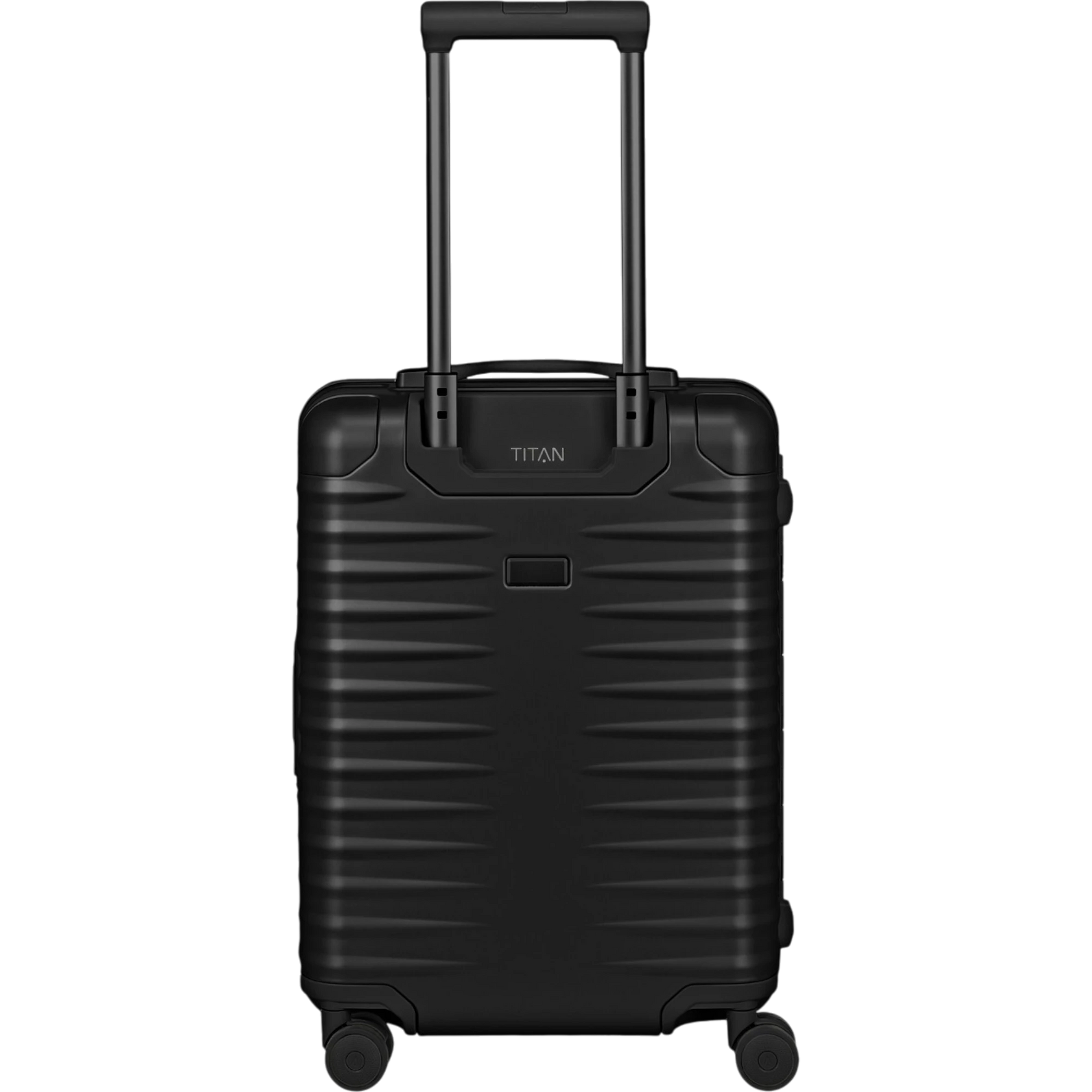 TITAN ETERNITY 4-Rollen-Kabinentrolley aus Aluminium 55 cm -black KOFFER-PLUS.COM