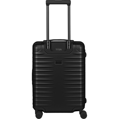 TITAN ETERNITY 4-Rollen-Kabinentrolley aus Aluminium 55 cm -black KOFFER-PLUS.COM