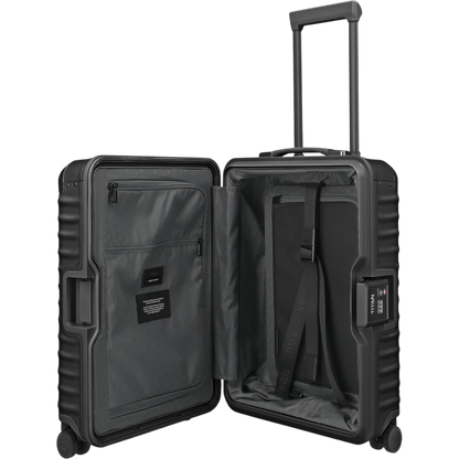 TITAN ETERNITY 4-Rollen-Kabinentrolley aus Aluminium 55 cm -black KOFFER-PLUS.COM