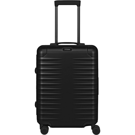 TITAN ETERNITY 4-Rollen-Kabinentrolley aus Aluminium 55 cm -black KOFFER-PLUS.COM