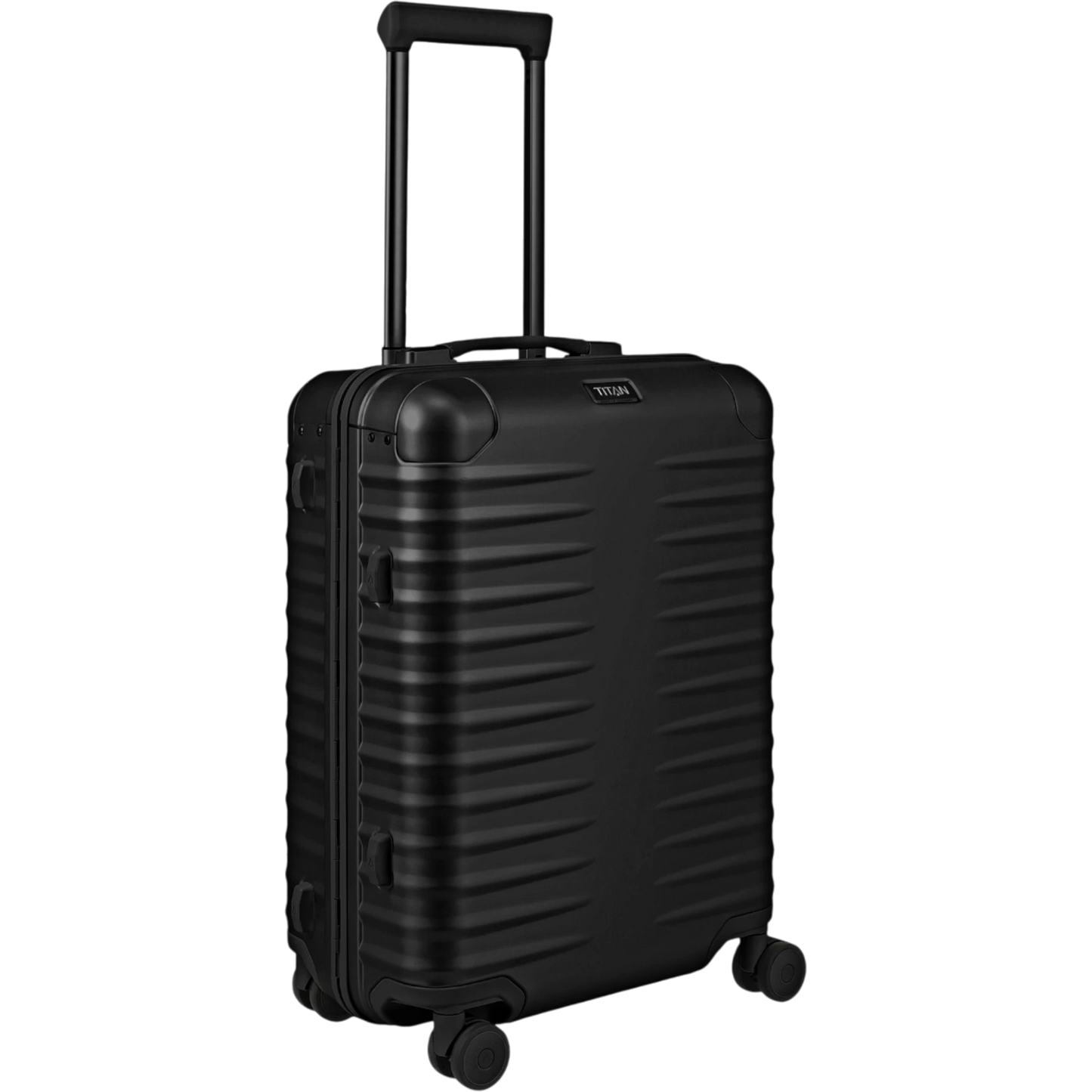 TITAN ETERNITY 4-Rollen-Kabinentrolley aus Aluminium 55 cm -black KOFFER-PLUS.COM
