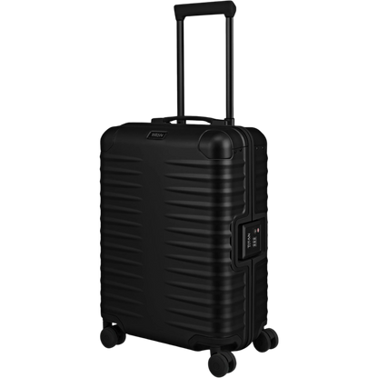 TITAN ETERNITY 4-Rollen-Kabinentrolley aus Aluminium 55 cm -black KOFFER-PLUS.COM