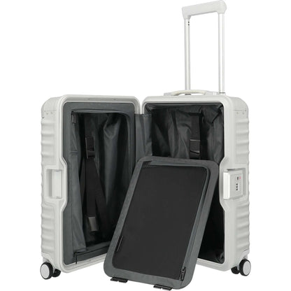 TITAN ETERNITY 4-Rollen-Kabinentrolley aus Aluminium 55 cm -silver KOFFER-PLUS.COM