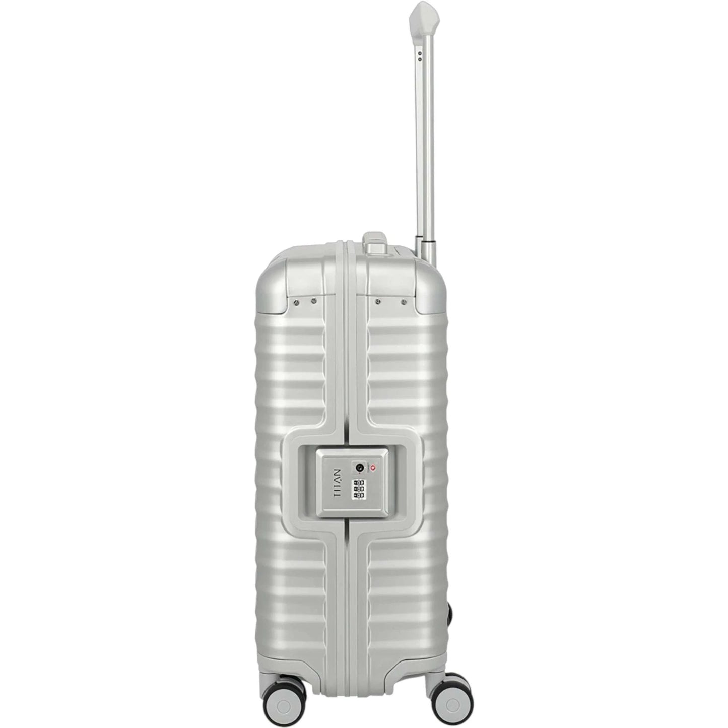 TITAN ETERNITY 4-Rollen-Kabinentrolley aus Aluminium 55 cm -silver KOFFER-PLUS.COM