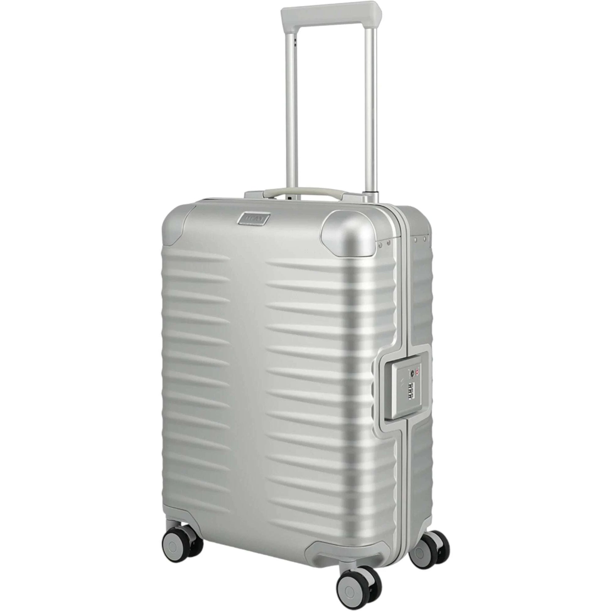 TITAN ETERNITY 4-Rollen-Kabinentrolley aus Aluminium 55 cm -silver KOFFER-PLUS.COM