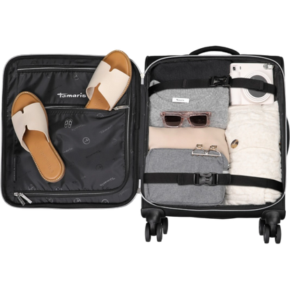 Tamaris by travelite Voyaage 4-Rollen-Handgepäcktrolley S 55 cm -Black KOFFER-PLUS.COM