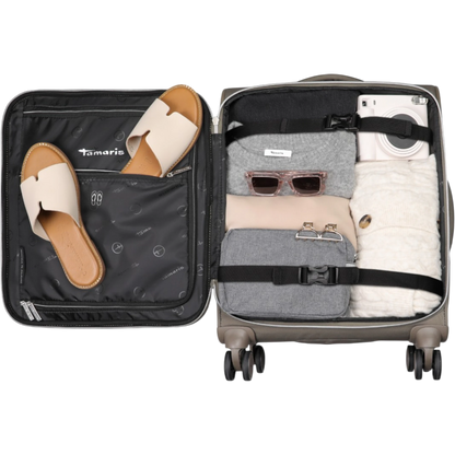 Tamaris by travelite Voyaage 4-Rollen-Handgepäcktrolley S 55 cm -Taupe KOFFER-PLUS.COM