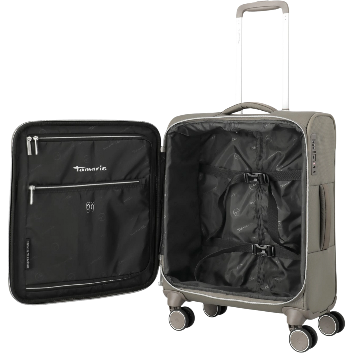 Tamaris by travelite Voyaage 4-Rollen-Handgepäcktrolley S 55 cm -Taupe KOFFER-PLUS.COM
