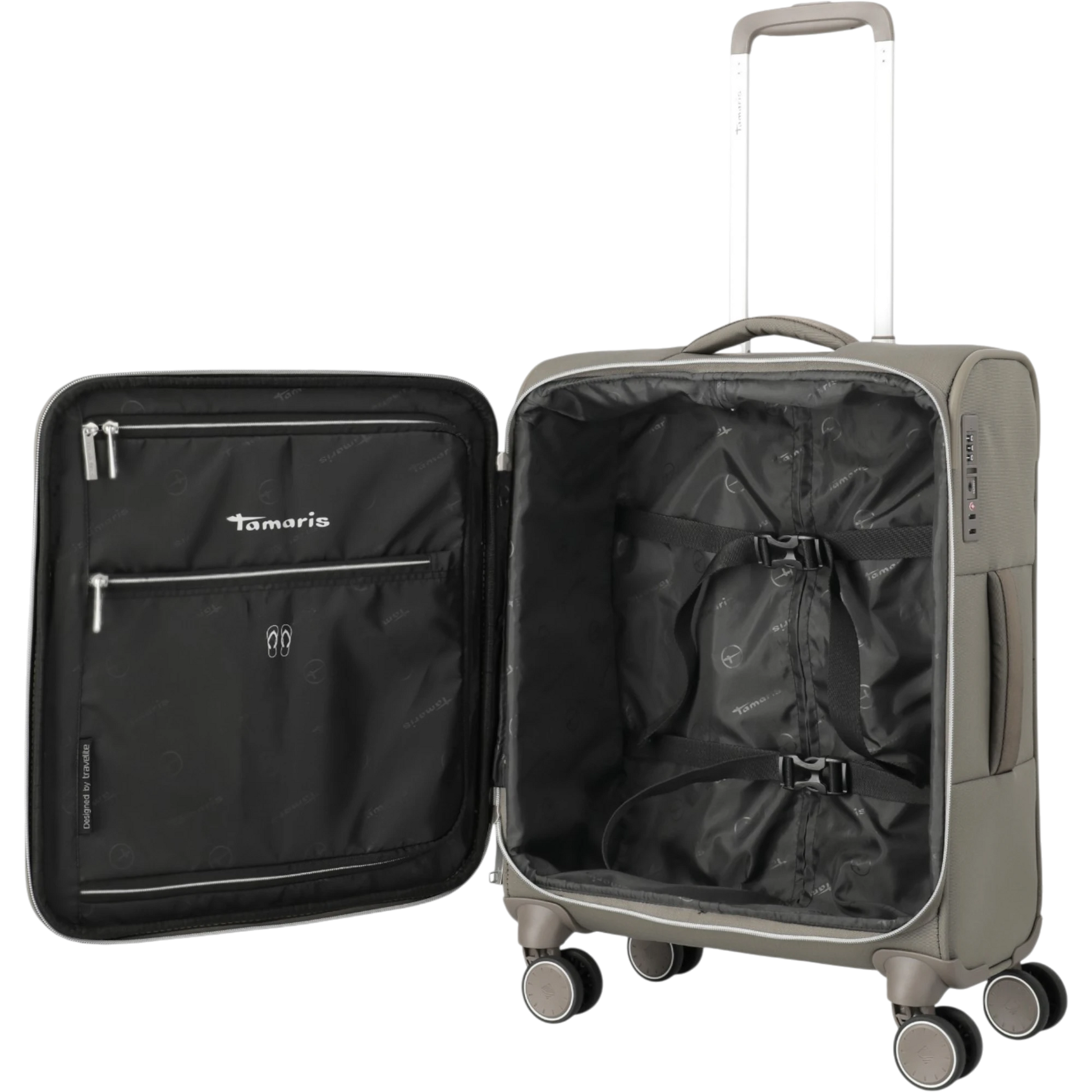 Tamaris by travelite Voyaage 4-Rollen-Handgepäcktrolley S 55 cm -Taupe KOFFER-PLUS.COM