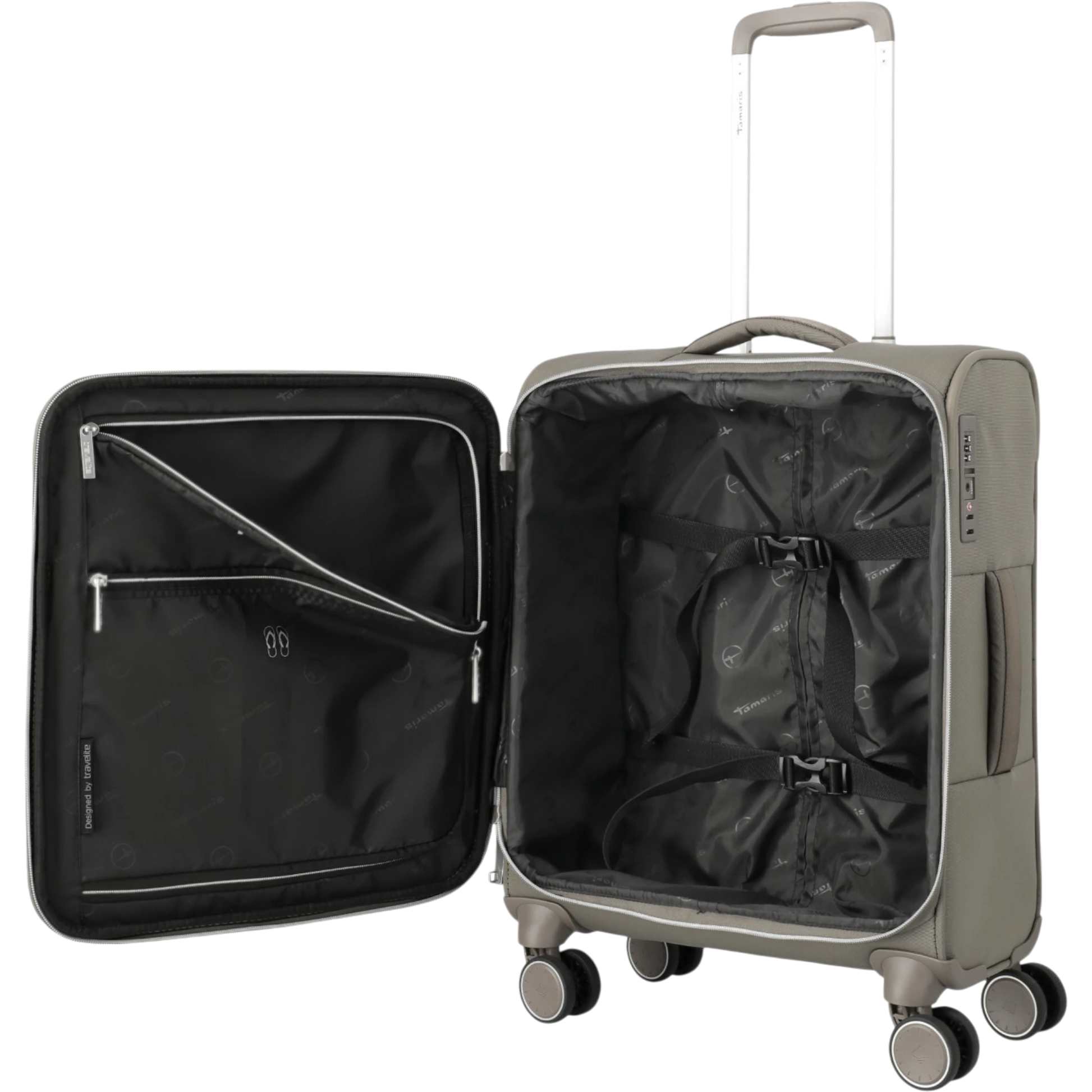 Tamaris by travelite Voyaage 4-Rollen-Handgepäcktrolley S 55 cm -Taupe KOFFER-PLUS.COM